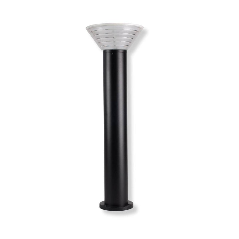 Modern Solar Bollard Light | Warm and Bright White Option w/ remote